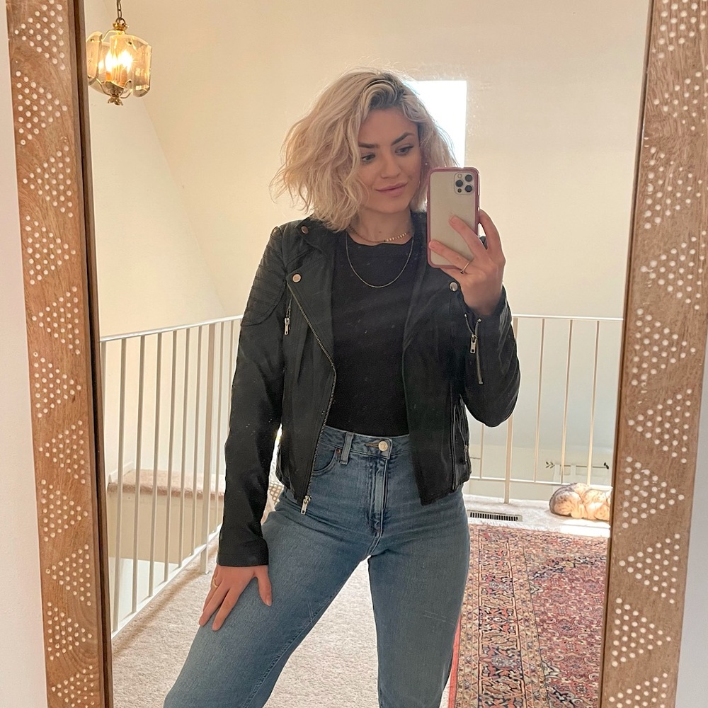 Top Shop Vegan Leather Jacket
